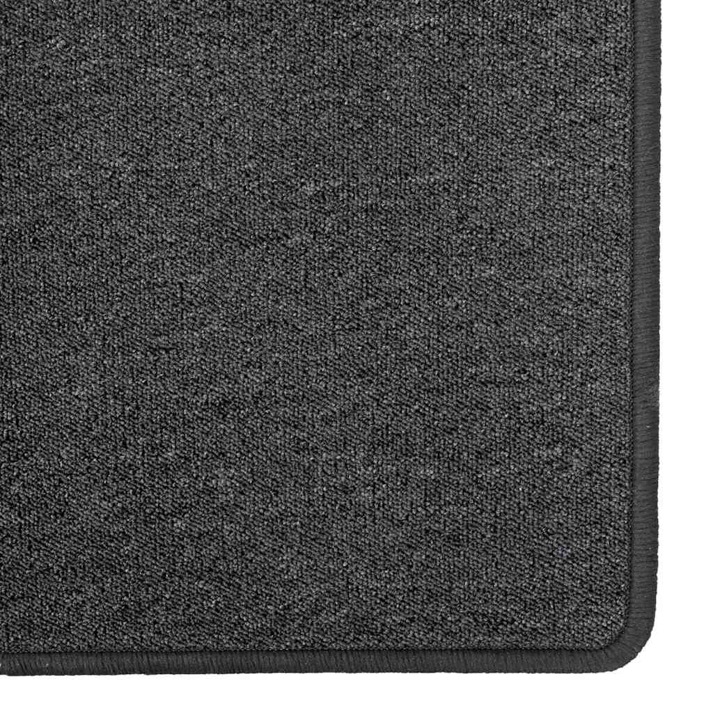 Carpet Runner Dark Grey 100 x 150 cm 100% Polypropylene