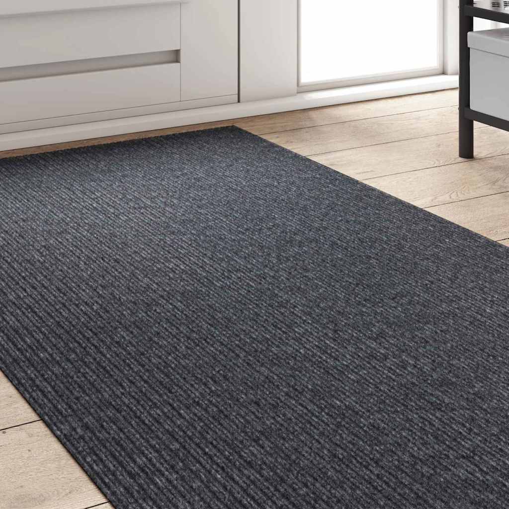 Carpet Runner Grey 80 x 500 cm Fabric