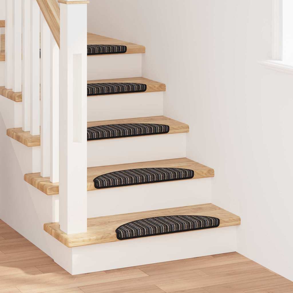 Self-adhesive Stair Mats 15 pcs Anthracite 56 x 17 x 3 cm