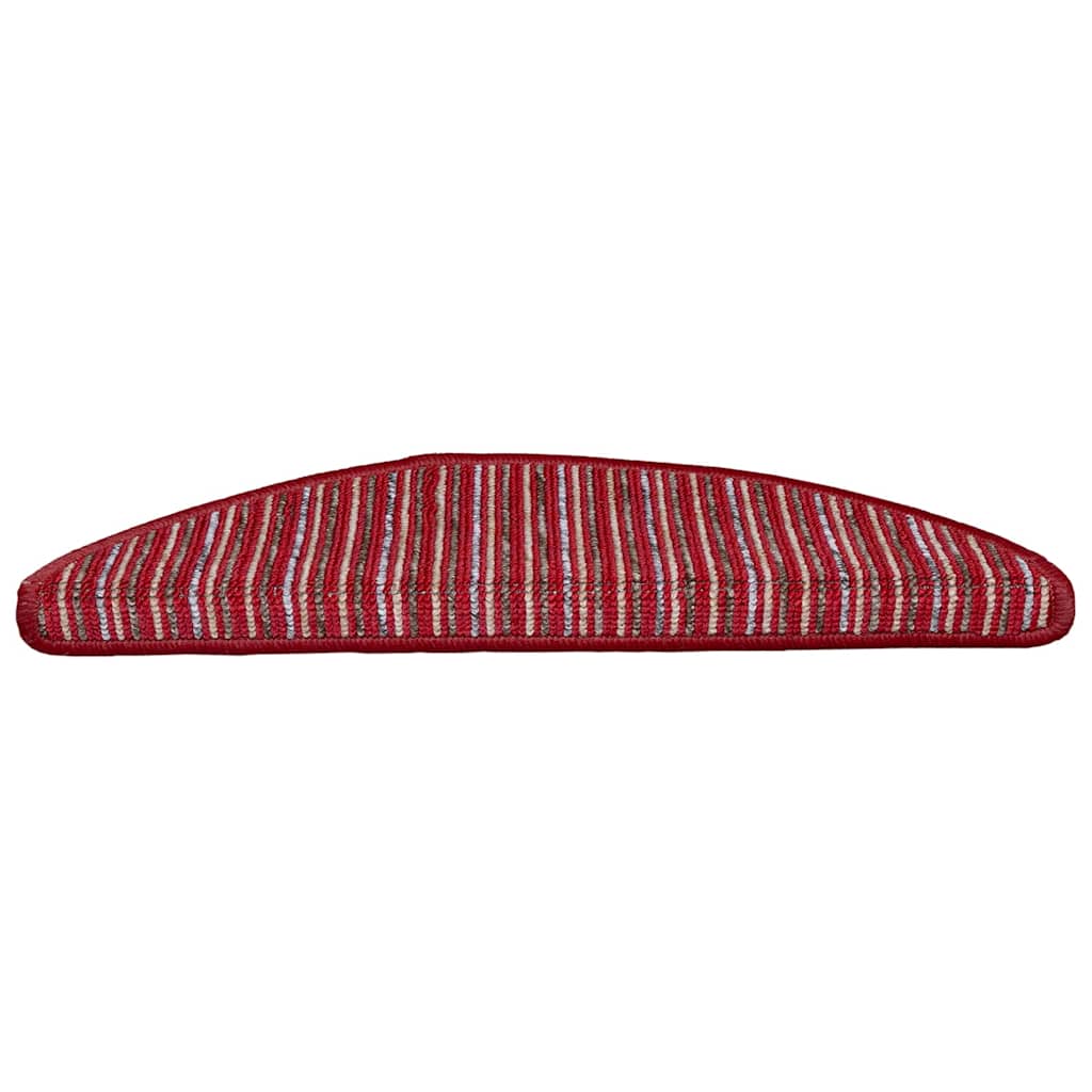 Self-adhesive Stair Mats 15 pcs Red 56 x 17 x 3 cm