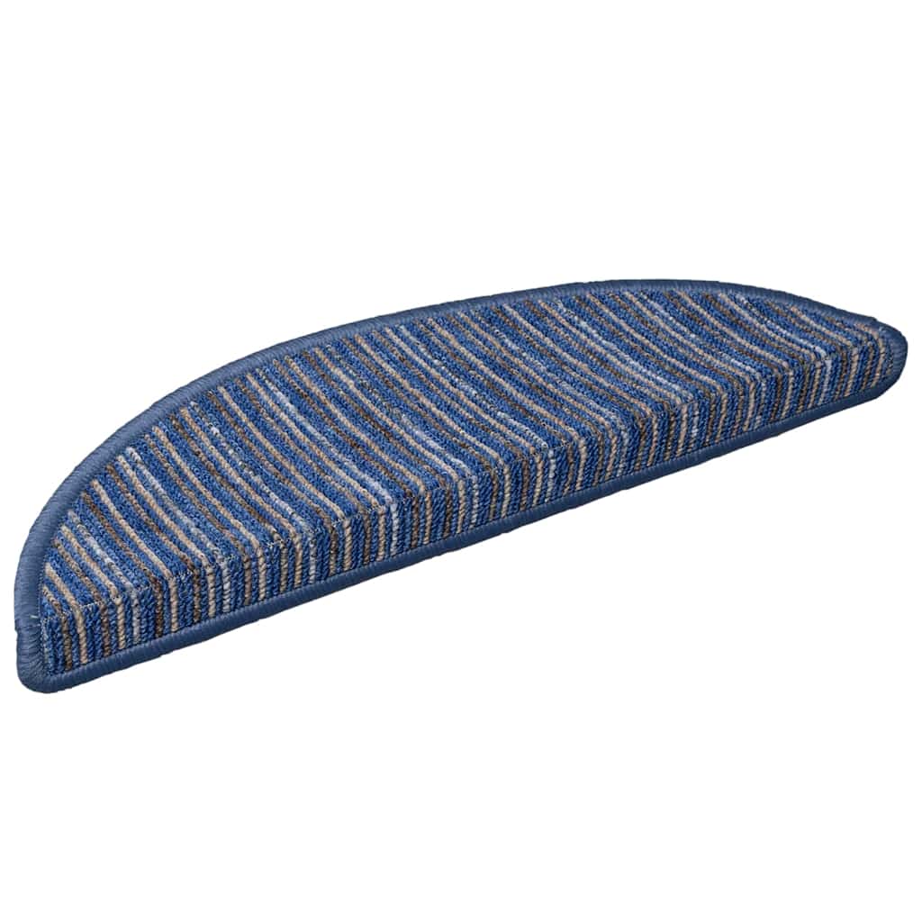Self-adhesive Stair Mats 15 pcs Blue 56 x 17 x 3 cm