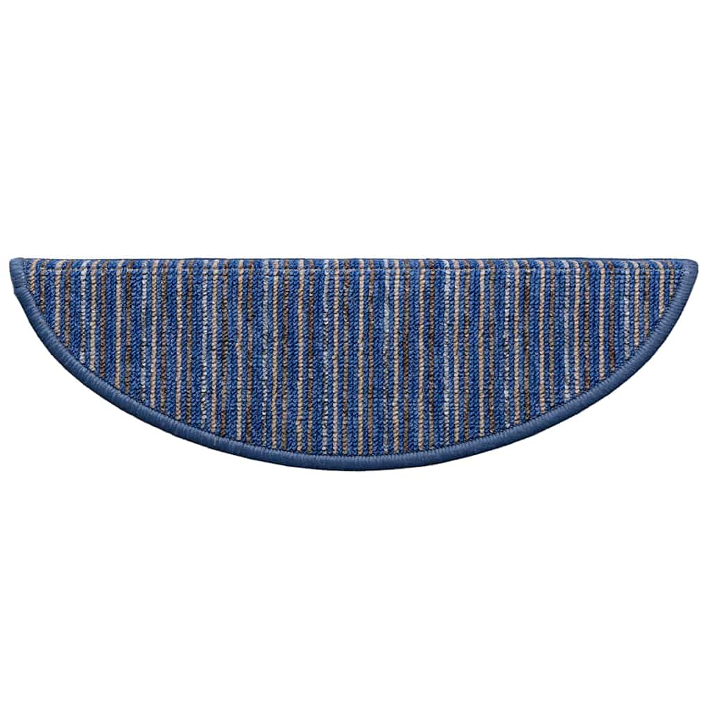 Self-adhesive Stair Mats 15 pcs Blue 56 x 17 x 3 cm