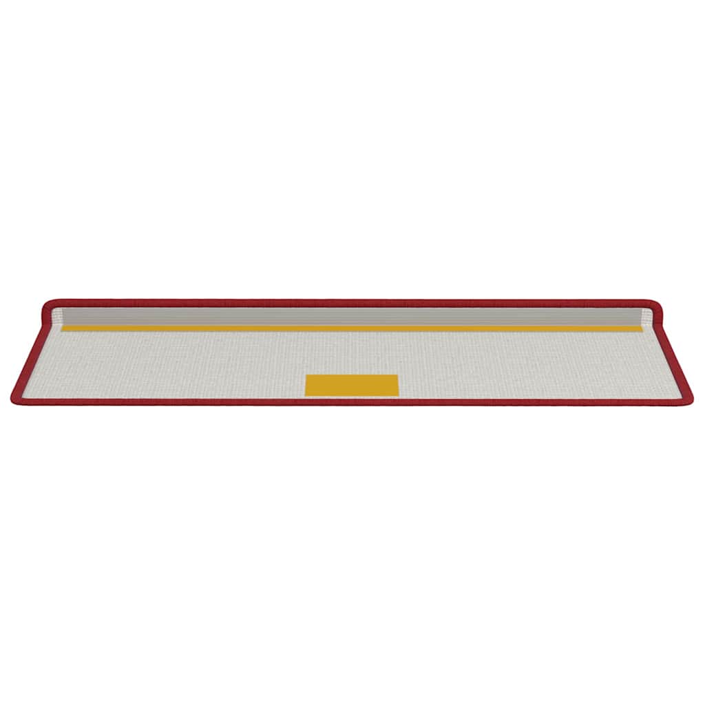 Self-adhesive Stair Mats Striped 15 pcs Red 65 x 21 x 4 cm