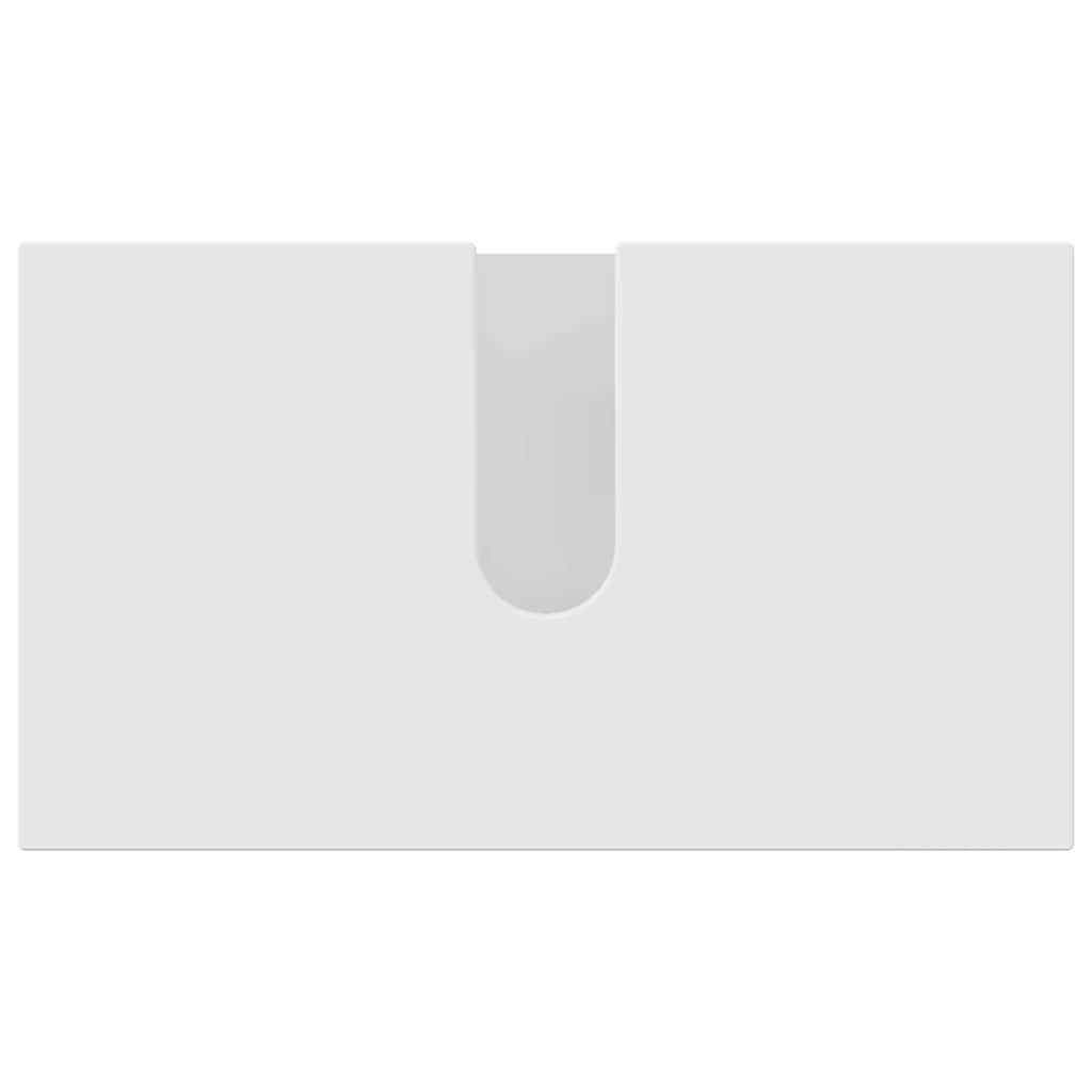 Bathroom Furniture Set 2 pcs White Engineered wood & Metal