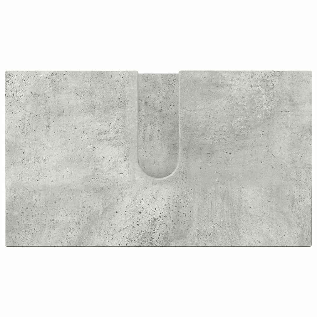 Bathroom Furniture Set Wall-mounted 2 pcs Concrete Grey