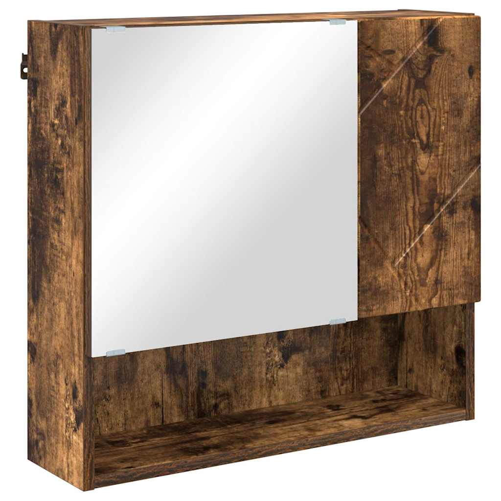 Bathroom Furniture Set 2 pcs Smoked Oak 61 x 35 x 64 cm