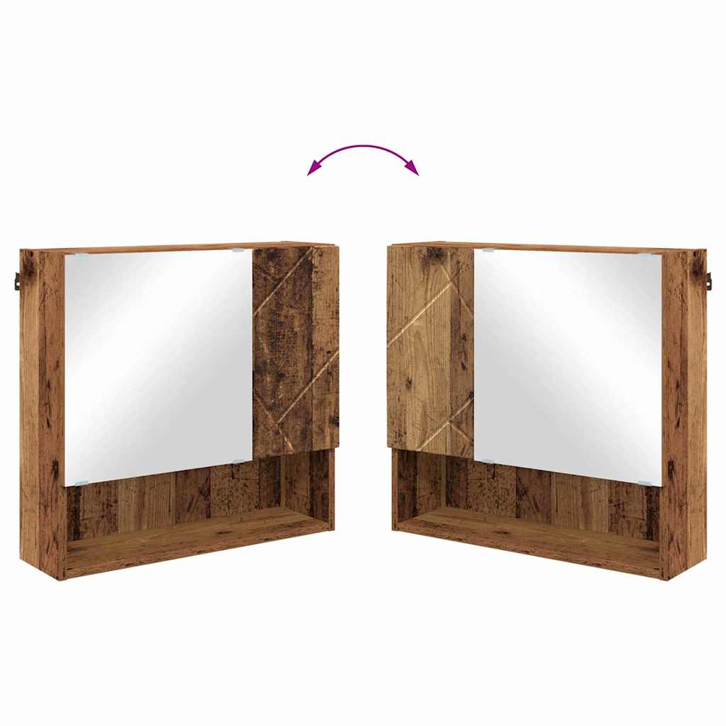 Bathroom Furniture Set 2 pcs Old Wood 61 x 35 x 64 cm