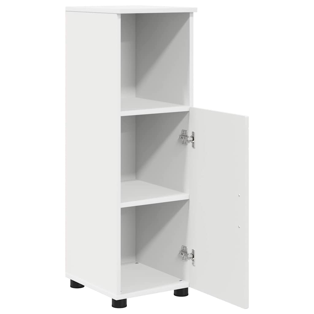 Bathroom Furniture Set 3 pcs White Engineered wood & Metal
