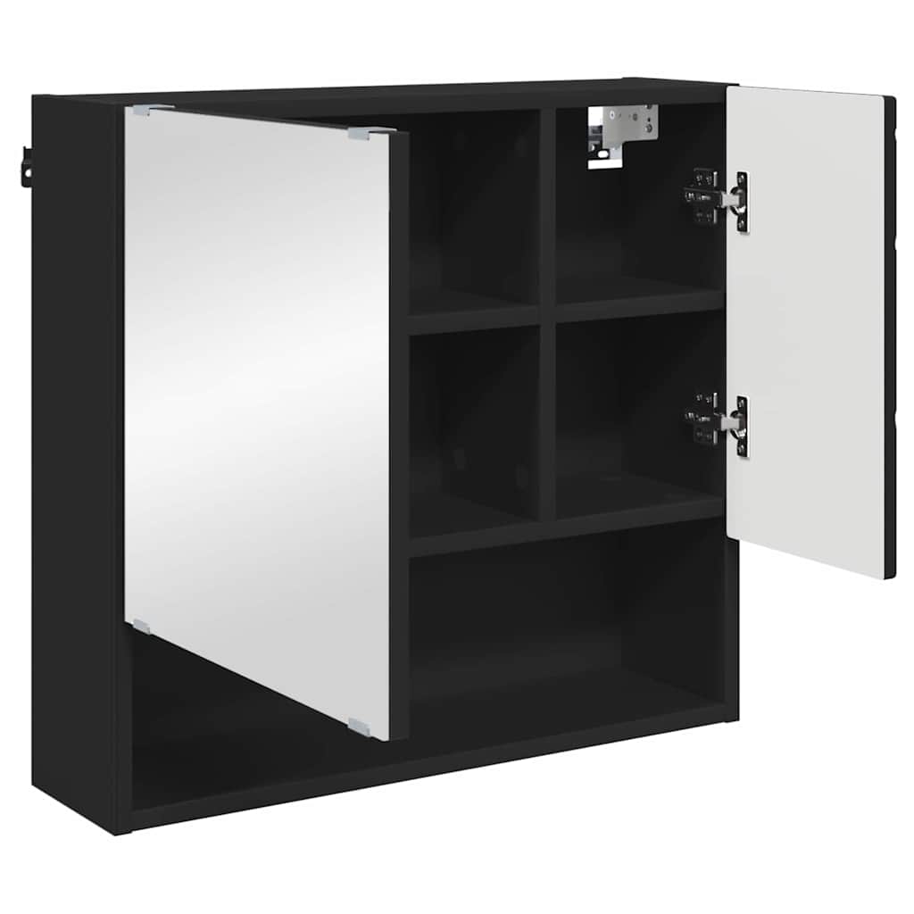 Bathroom Furniture Set 3 pcs Black 61 x 35 x 64 cm