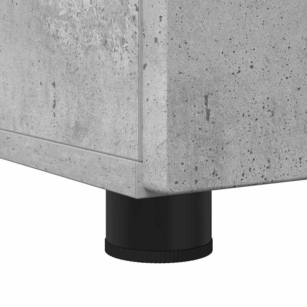 Bathroom Furniture Set 3 pcs Concrete grey Engineered wood