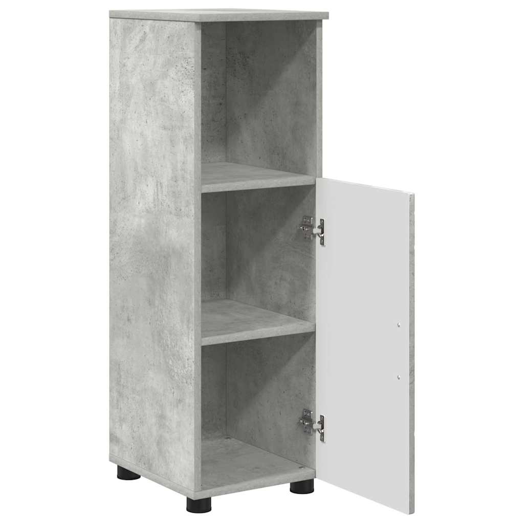 Bathroom Furniture Set 3 pcs Concrete grey Engineered wood