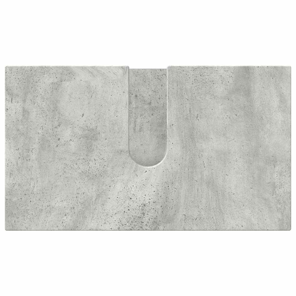 Bathroom Furniture Set 3 pcs Concrete grey Engineered wood