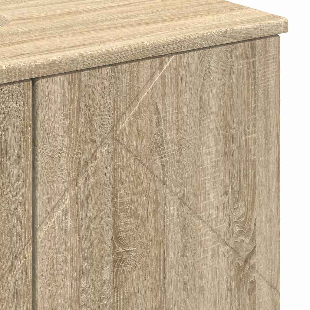 Bathroom Furniture Set 3 pcs Sonoma Oak Engineered wood & Metal