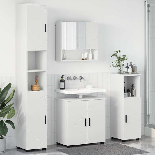 Bathroom Furniture Set 4 pcs White 61 x 35 x 64 cm