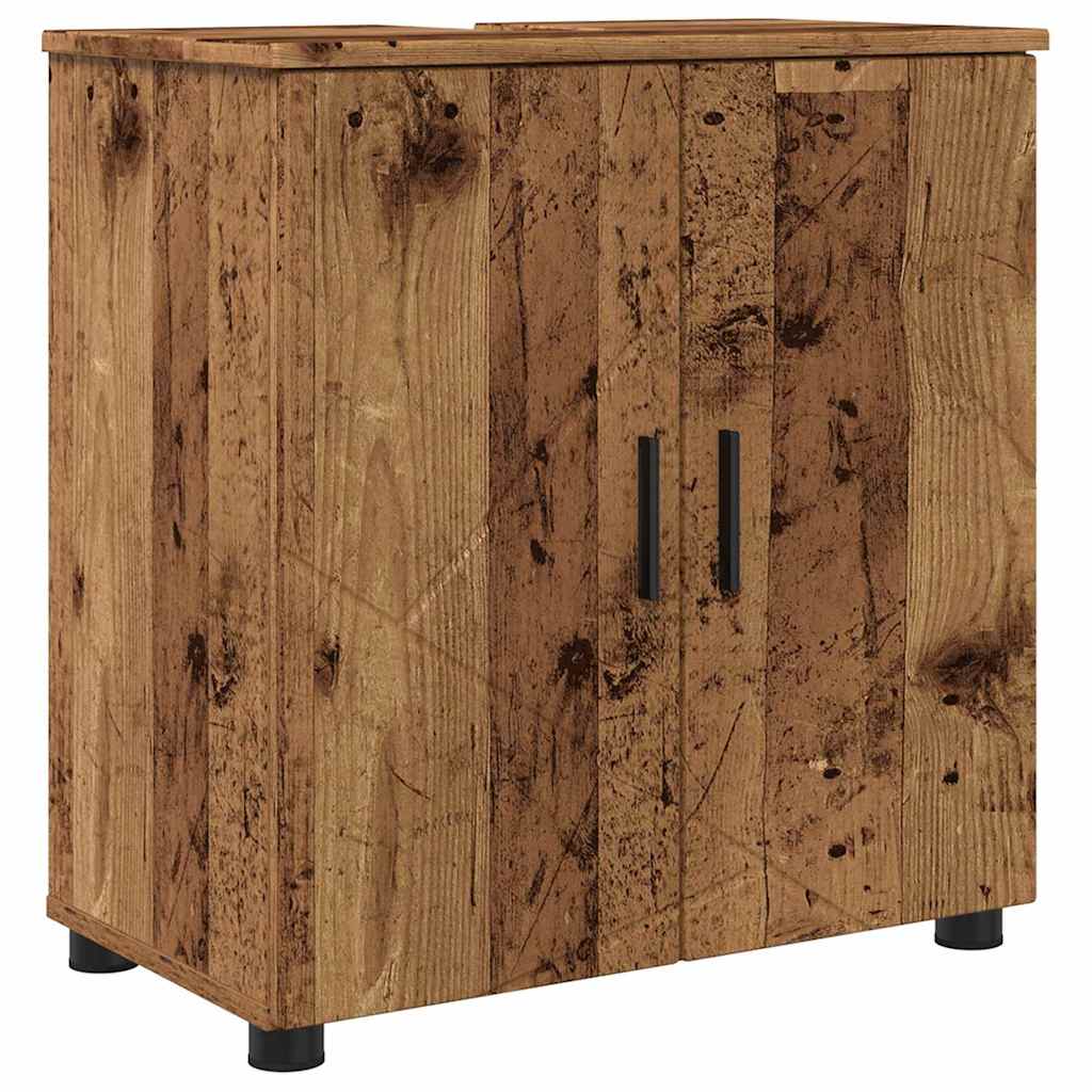 Bathroom Furniture Set 4 pcs Old Wood 61 x 35 x 64 cm