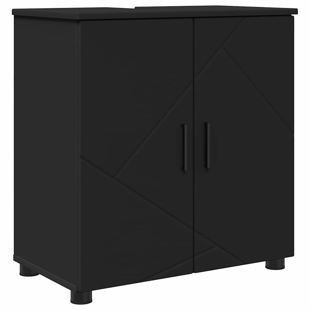 Bathroom Furniture Set 4 pcs Black 61 x 35 x 64 cm