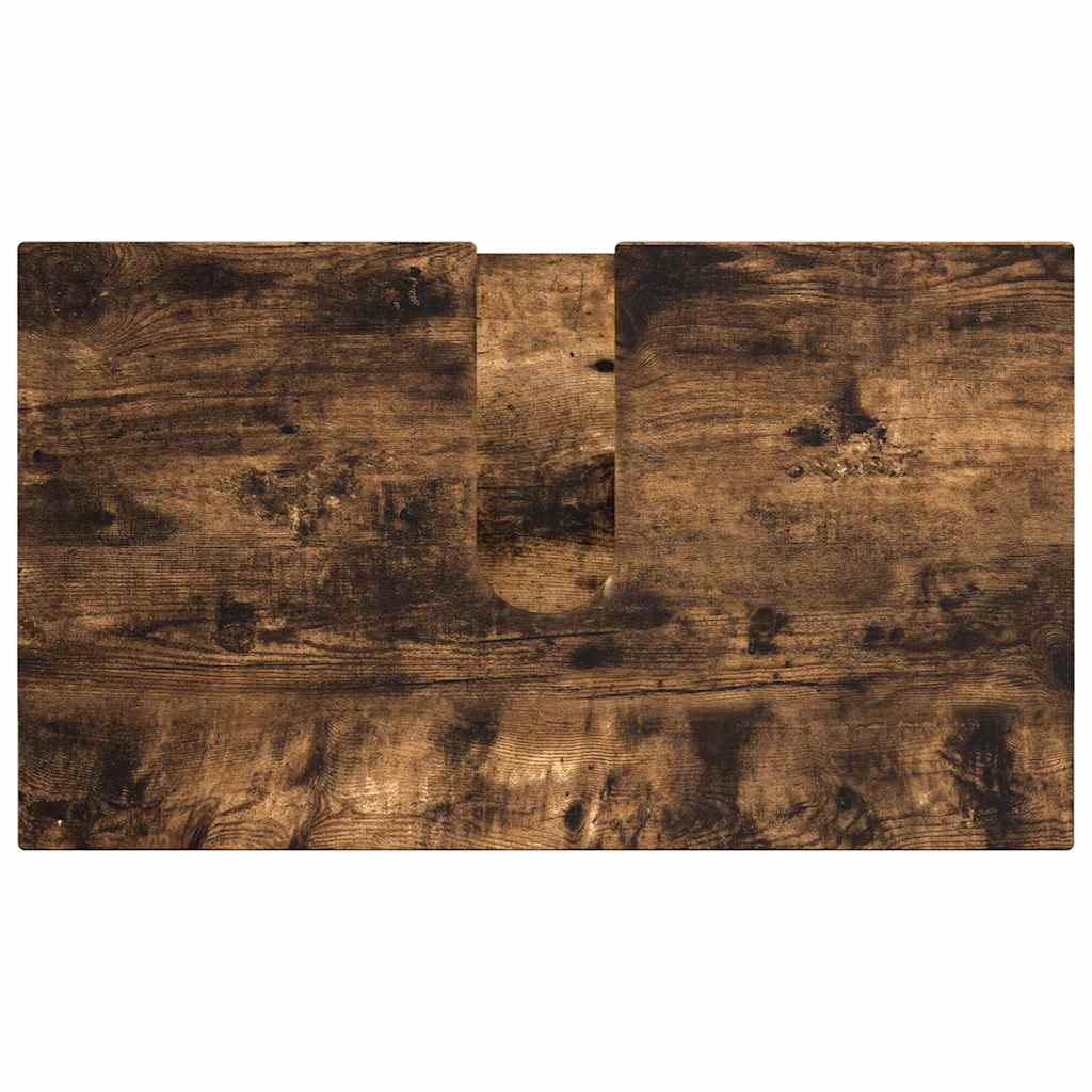 Bathroom Furniture Set 4 pcs Smoked Oak 61 x 35 x 64 cm
