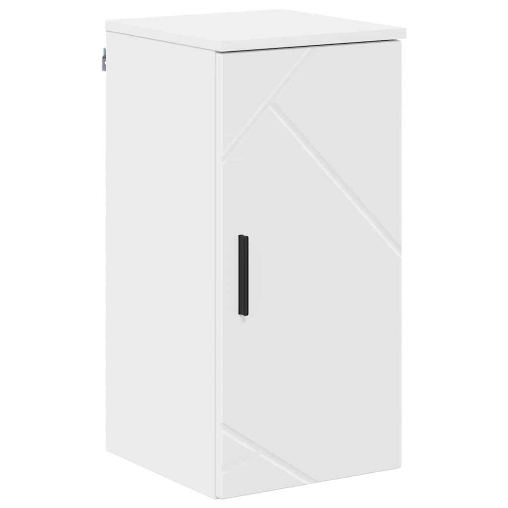 Bathroom Furniture Set 5 pcs White Engineered wood & Metal