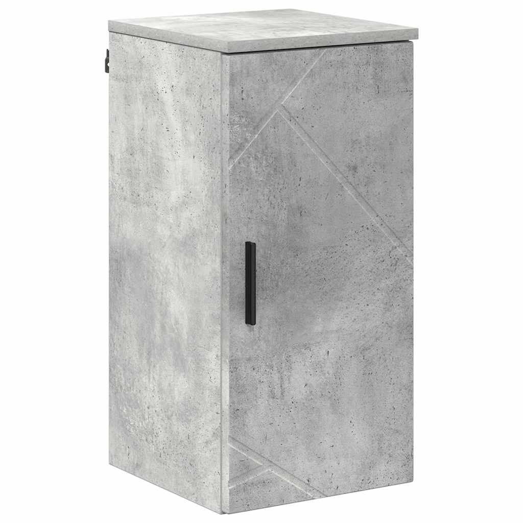 Bathroom Furniture Set Wall-mounted 5 pcs Concrete Grey