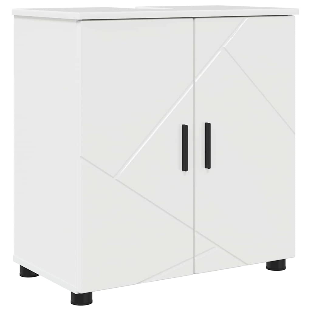 Bathroom Furniture Set Wall-mounted 5 pcs High Gloss White