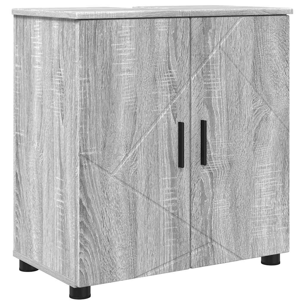 Bathroom Furniture Set 5 pcs Grey Sonoma 61 x 35 x 64 cm