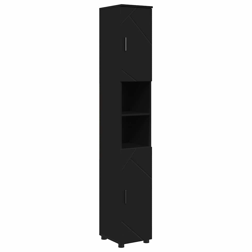 Bathroom Furniture Set 5 pcs Black 61 x 35 x 64 cm