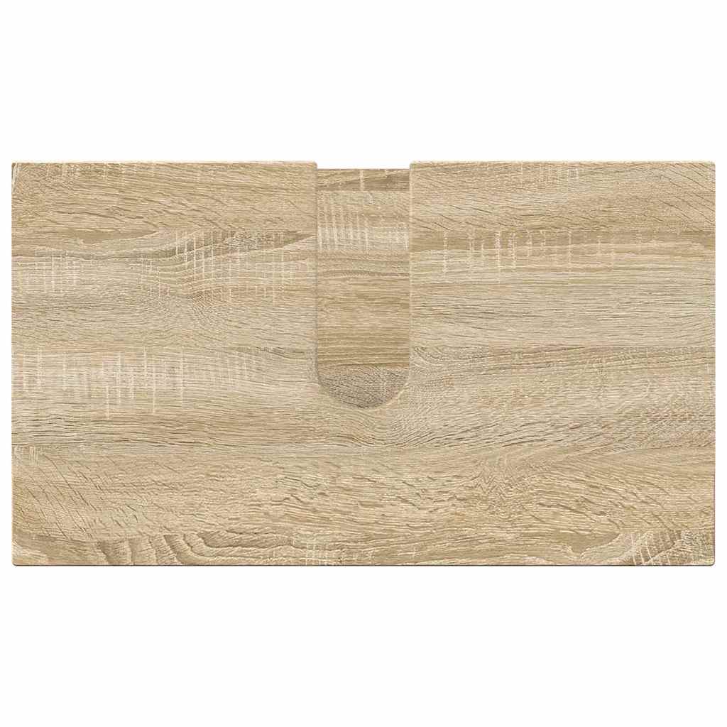 Bathroom Furniture Set 4 pcs Sonoma Oak Engineered wood & Metal