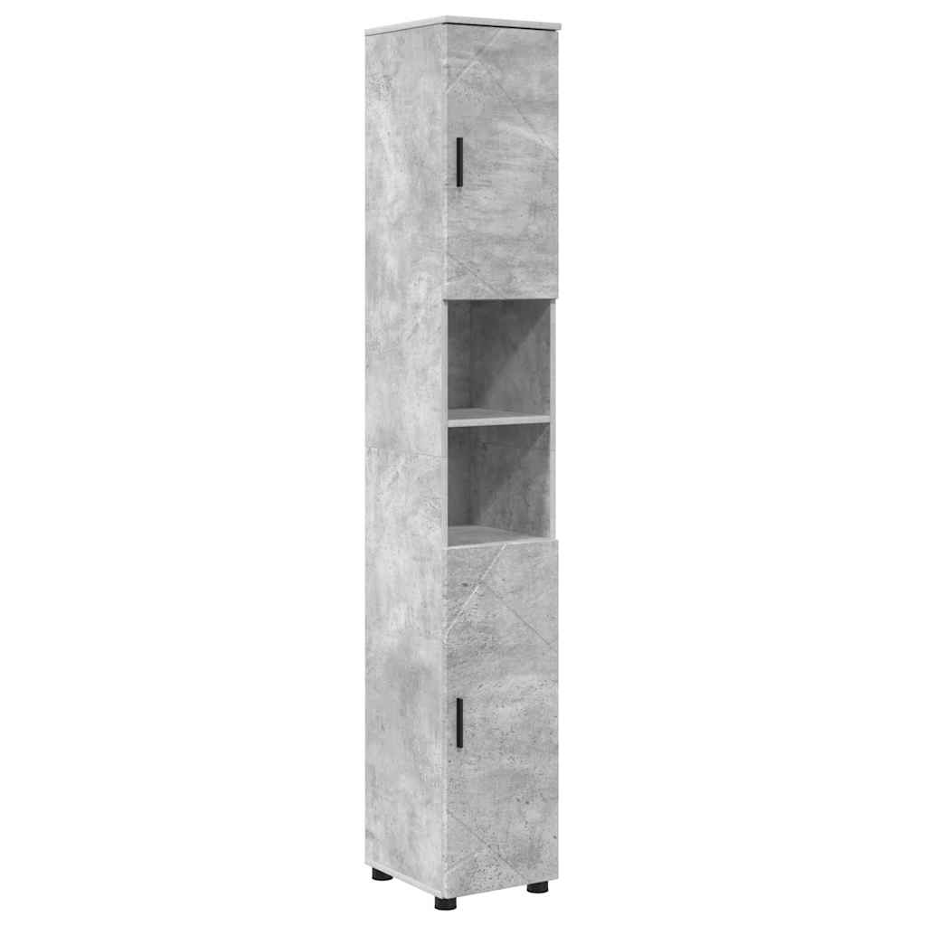 Bathroom Furniture Set Wall-mounted 4 pcs Concrete Grey
