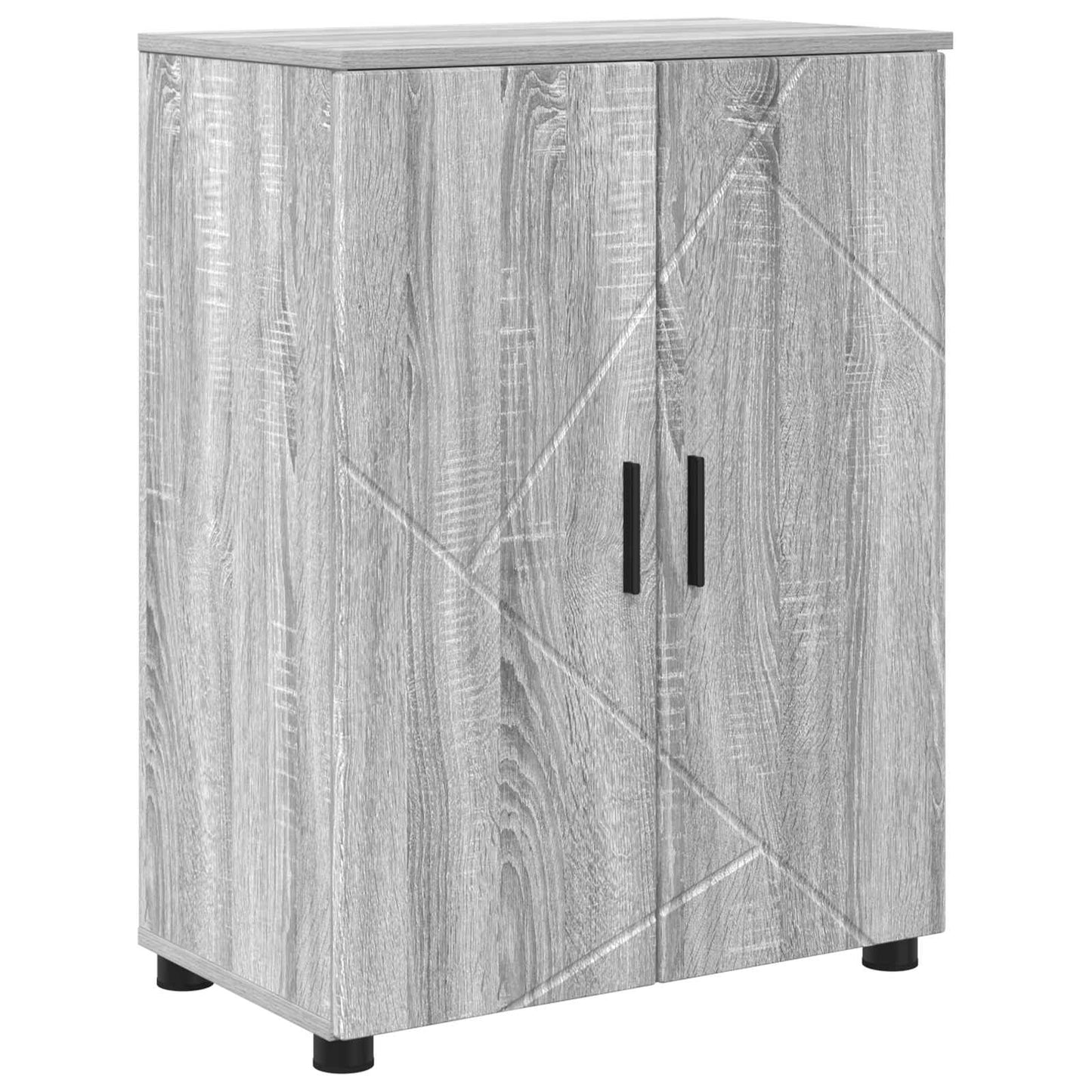 Bathroom Furniture Set 4 pcs Grey Sonoma 61 x 35 x 64 cm