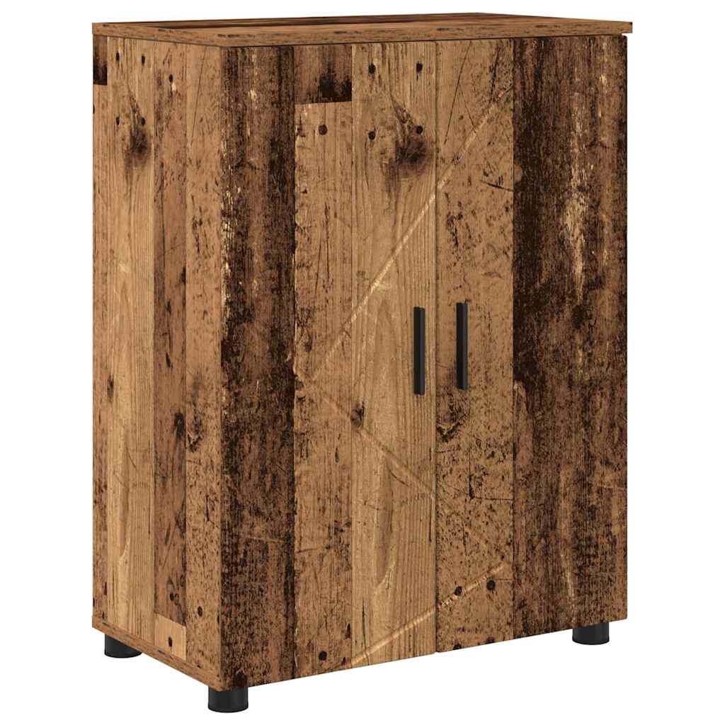 Bathroom Furniture Set 4 pcs Old Wood 61 x 35 x 64 cm