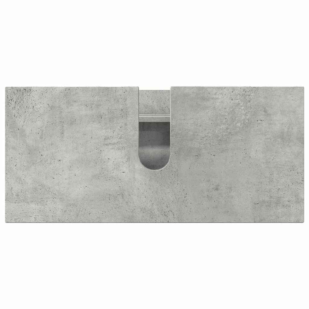 Bathroom Furniture Set with Drawer 2 pcs Concrete Grey