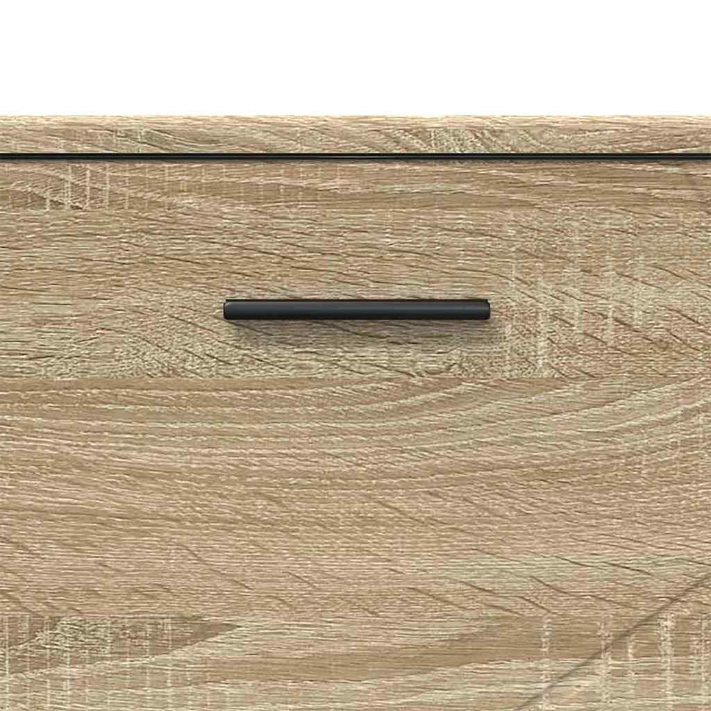 Bathroom Furniture Set with Drawer with Shelf 3 pcs Sonoma Oak