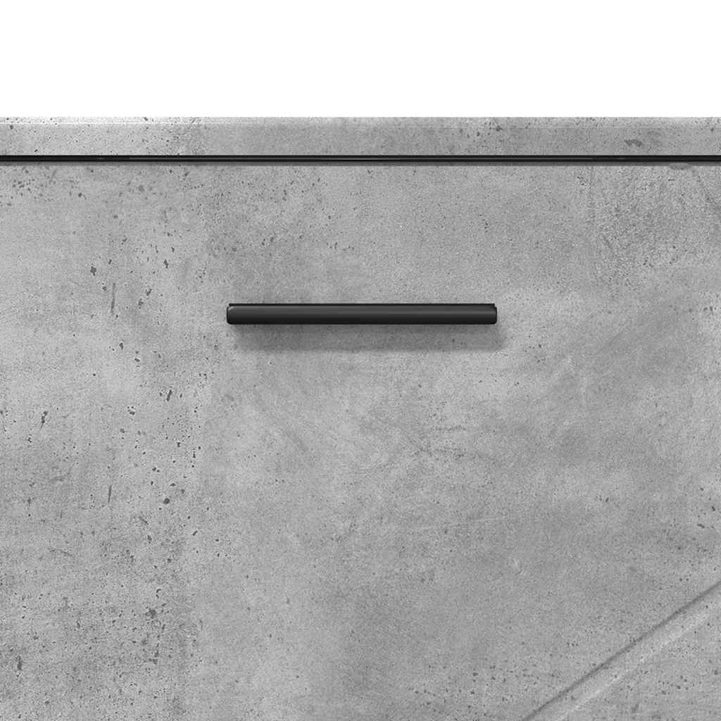 Bathroom Furniture Set with Drawer 3 pcs Concrete Grey