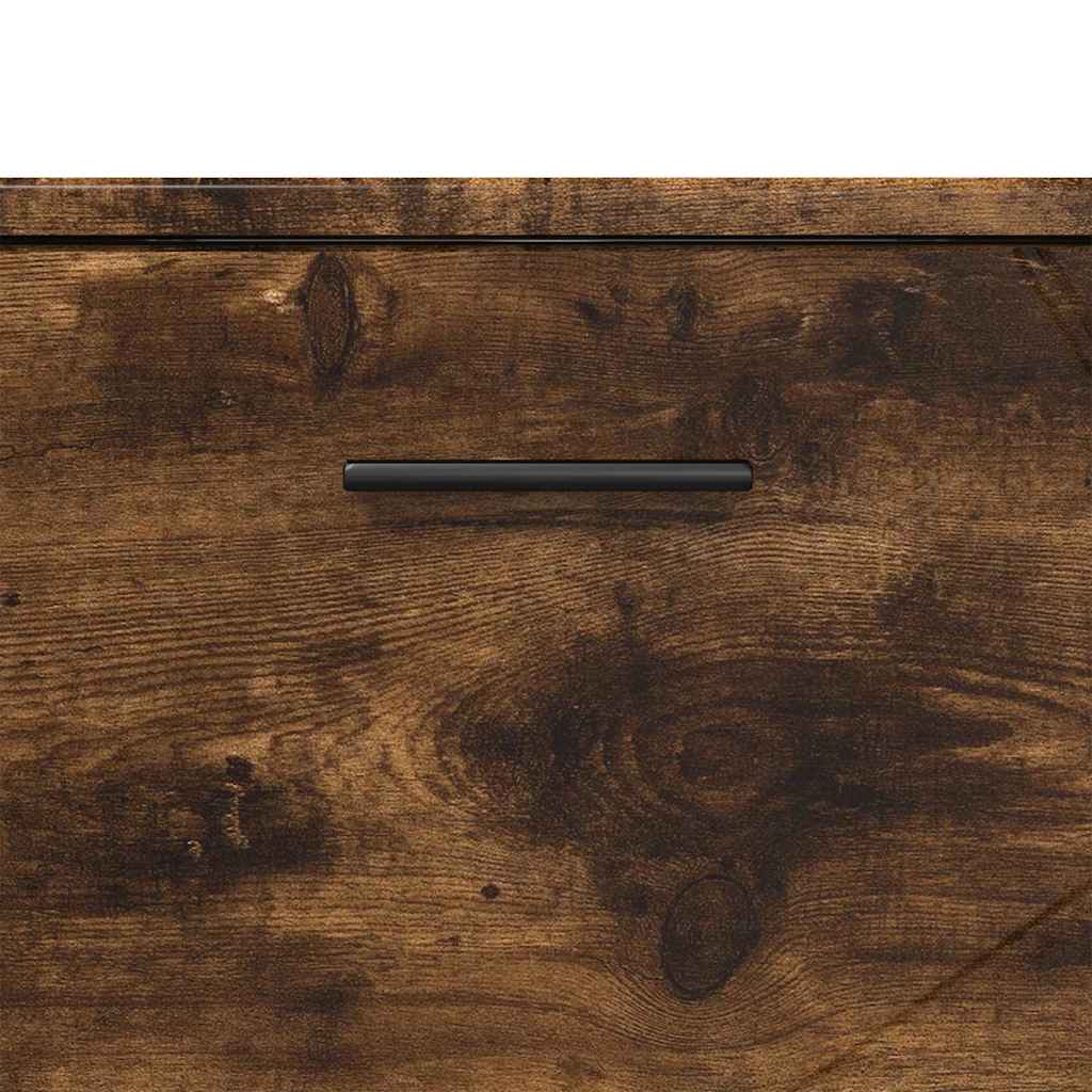 Bathroom Furniture Set 3 pcs Smoked Oak