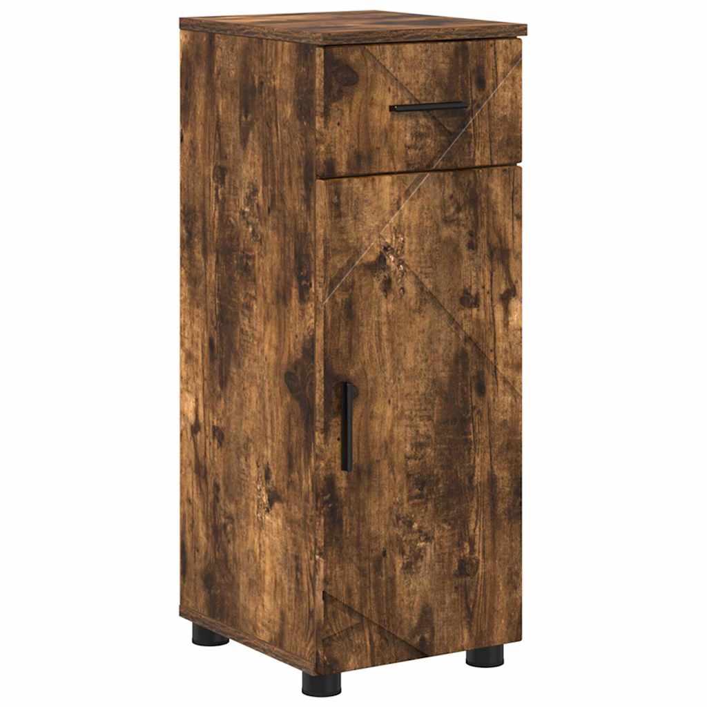 Bathroom Furniture Set 4 pcs Smoked Oak