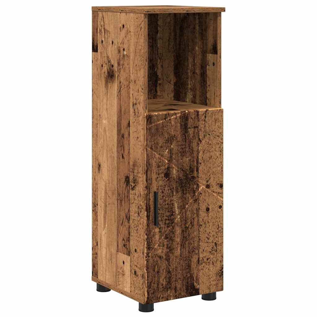 Bathroom Furniture Set 5 pcs Old Wood Engineered Wood and Metal