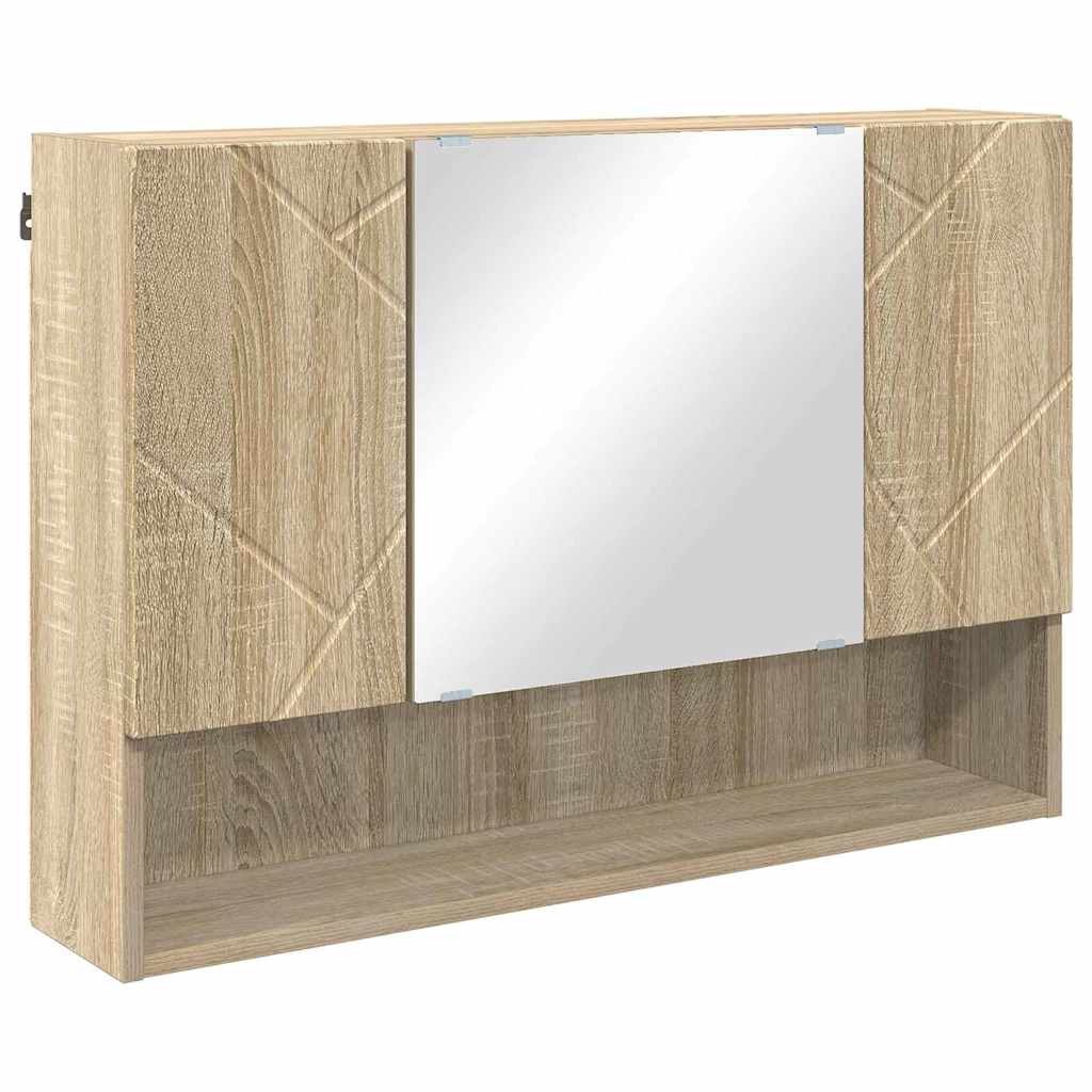 Bathroom Furniture Set with Drawer with Shelf 5 pcs Sonoma Oak