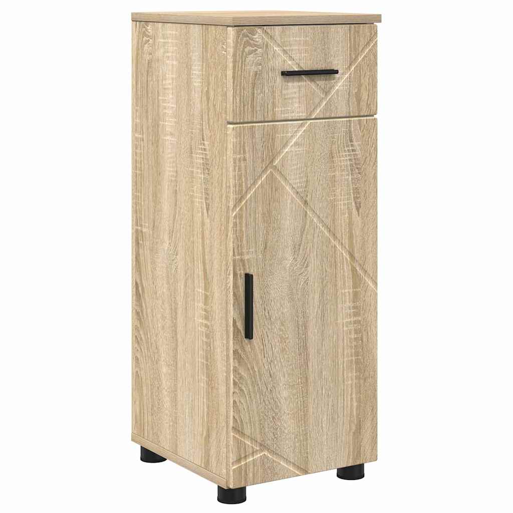 Bathroom Furniture Set with Drawer with Shelf 5 pcs Sonoma Oak