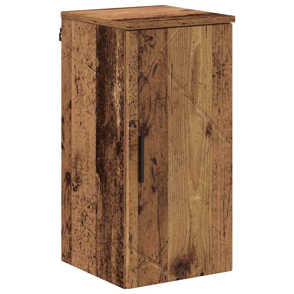 Bathroom Furniture Set 5 pcs Old Wood Engineered Wood and Metal