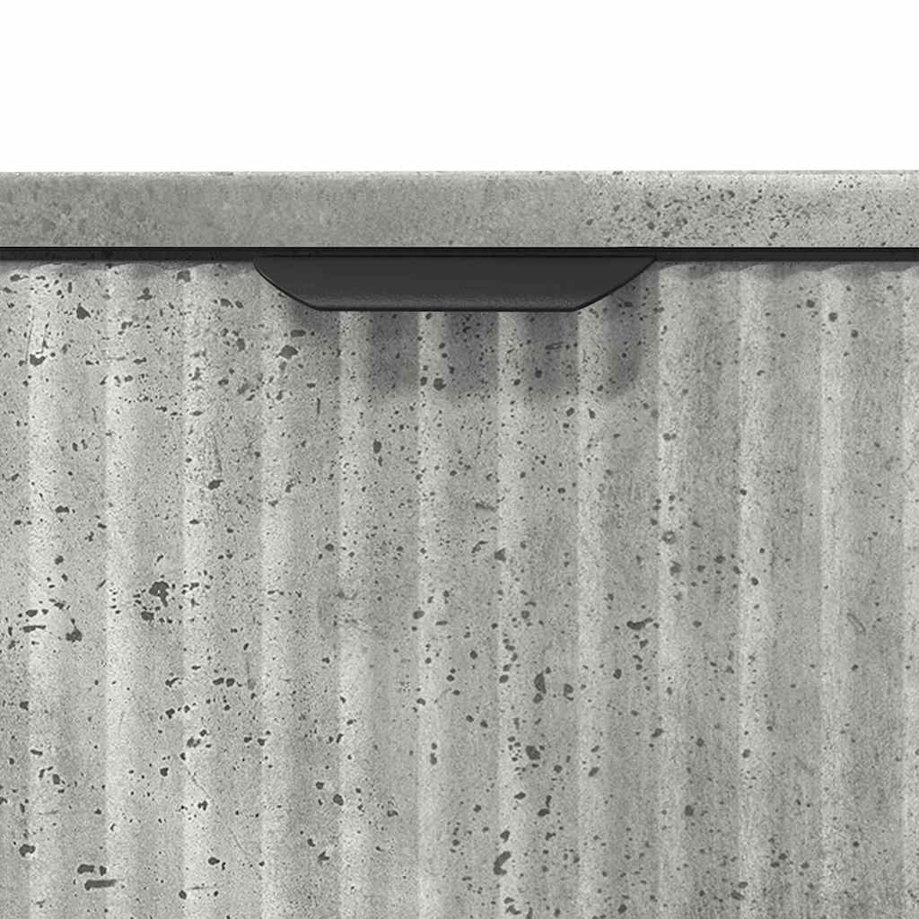 Bathroom Furniture Set with Drawer 2 pcs Concrete Grey