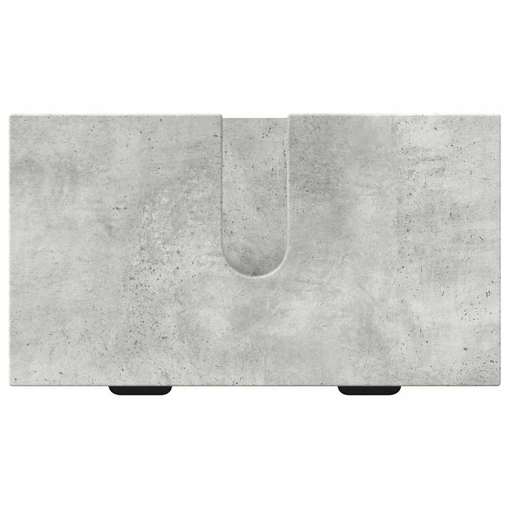 Bathroom Furniture Set with Drawer 2 pcs Concrete Grey