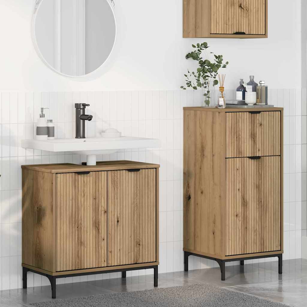 Bathroom Furniture Set 2 pcs Artisan Oak