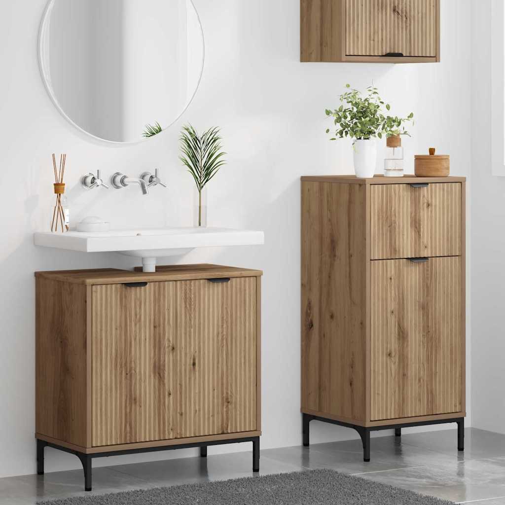 Bathroom Furniture Set 2 pcs Artisan Oak