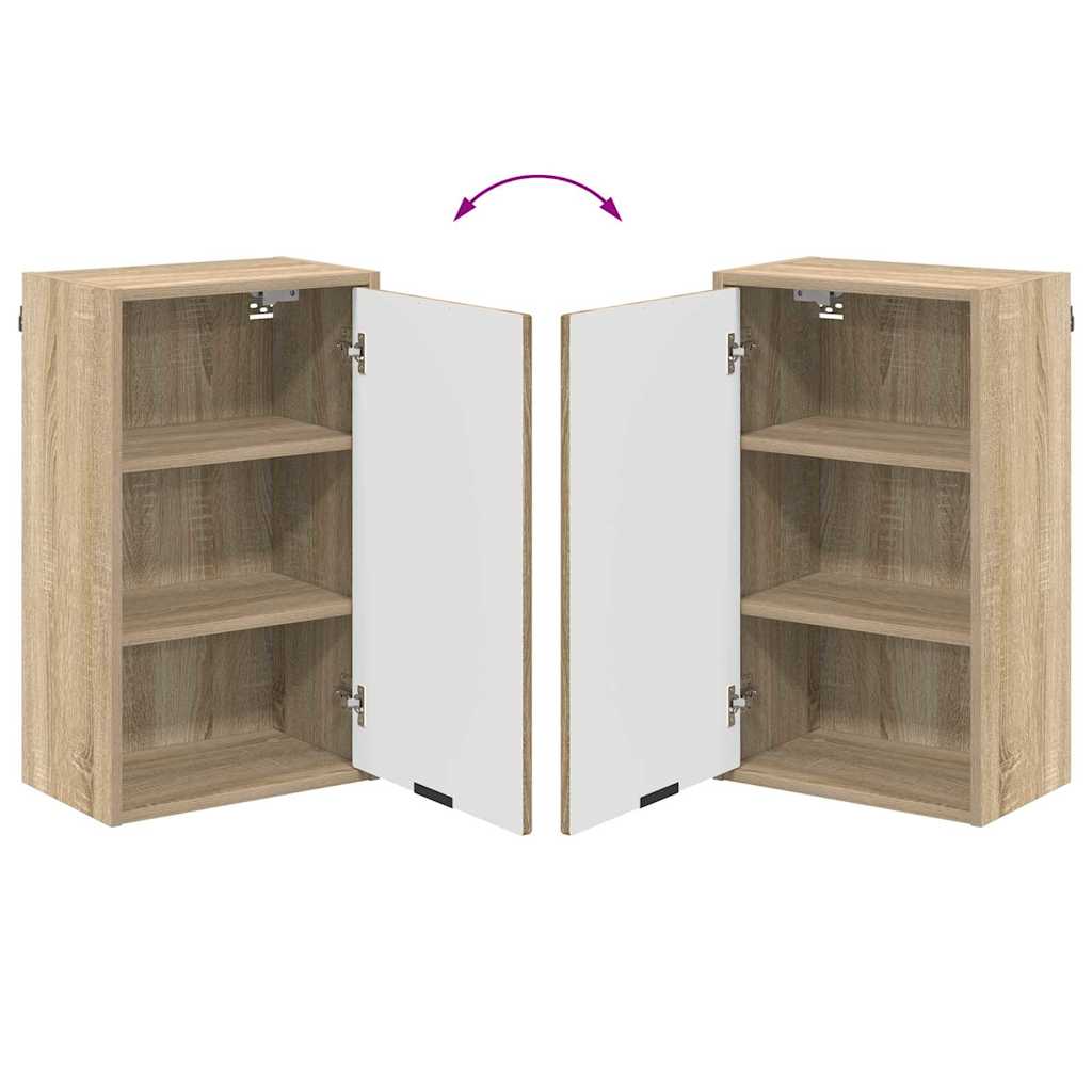Bathroom Furniture Set Sonoma Oak Engineered wood, Metal