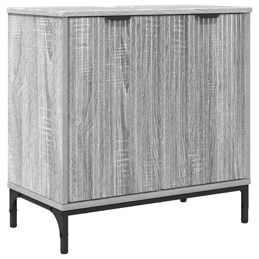 Bathroom Furniture Set Grey Sonoma Engineered wood, Metal