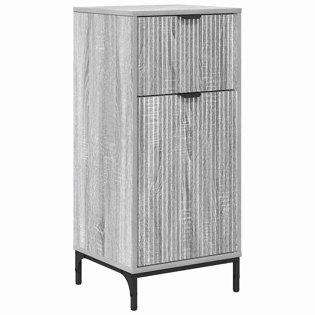 Bathroom Furniture Set Grey Sonoma Engineered wood, Metal