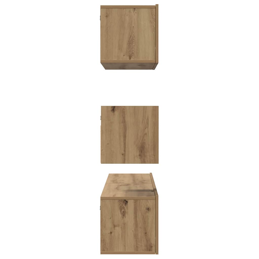 TV Cabinet Set 4 pcs Artisan Oak Engineered Wood
