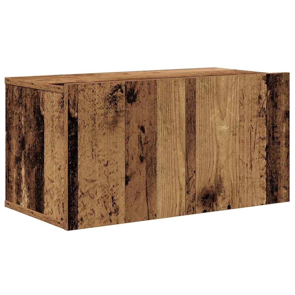 TV Cabinet Set Wall-mounted 10 pcs Old Wood Engineered Wood