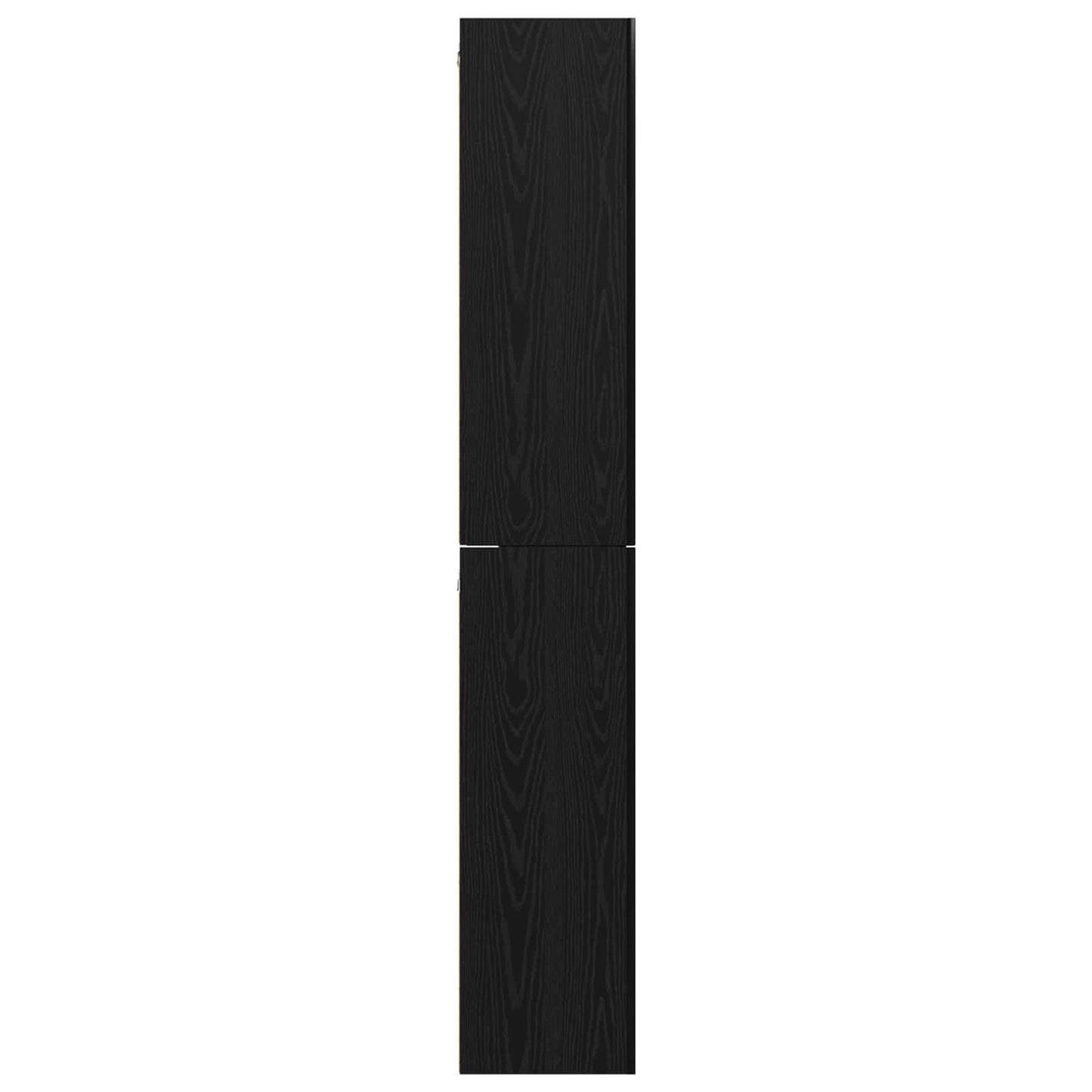 TV Cabinet Set Wall-mounted 10 pcs Black Oak Engineered Wood