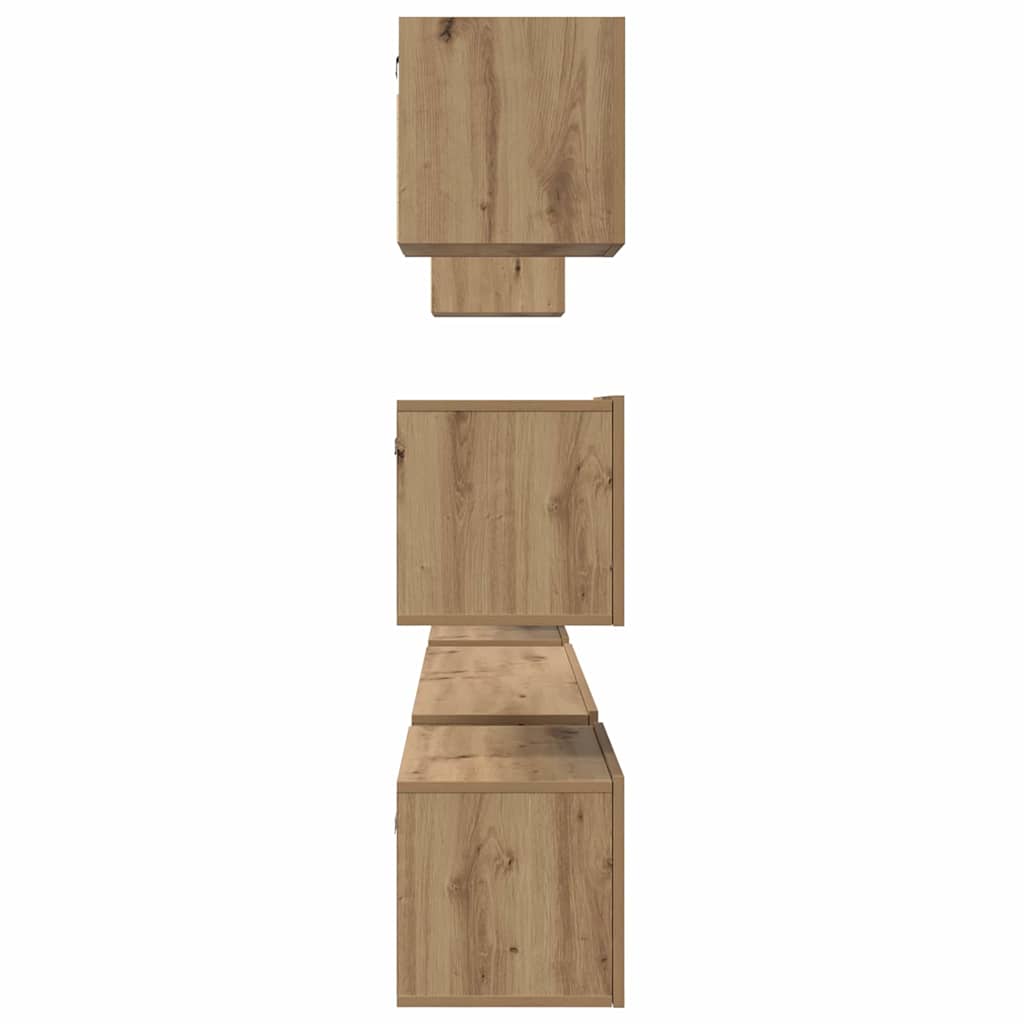TV Cabinet Set 8 pcs Artisan Oak Engineered Wood